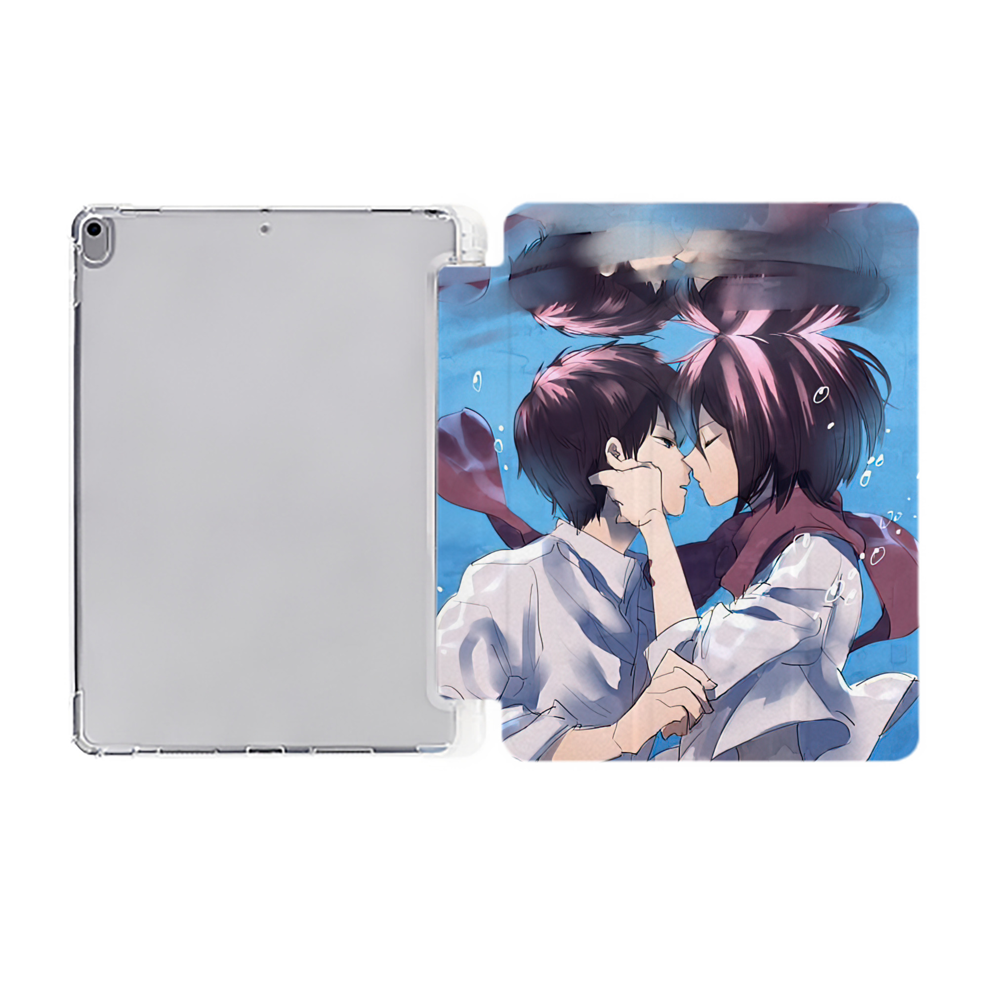 （画像用） 進撃の巨人 Attack on Titan IPad ケース ペン収納付き 三つ折りスタンド PUレザー×シリコン 対応機種9.5/10.5/10.9インチ